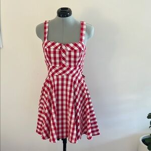 Red Checkered Sundress